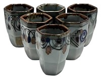 Six Hand Painted Mexican Shot Cups