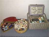 Sewing basket and other supplies