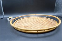 12" Bamboo serving tray