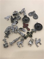 Assorted Silver and Metal Charms