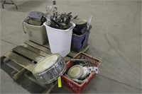 Assorted Drum Accessories & Tote w/Electronics