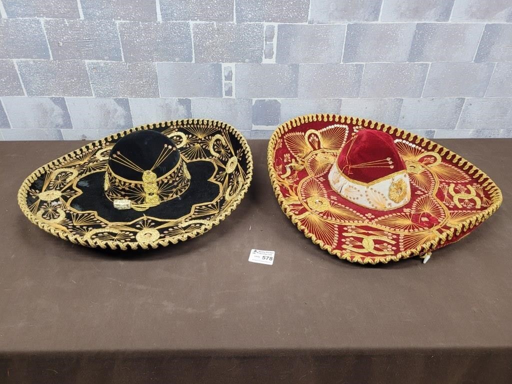 2 Authentic Sombreros