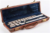 Vintage Gemeinhardt Silver Plated Flute w/ Case