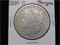 1889 O MORGAN SILVER DOLLAR 90%