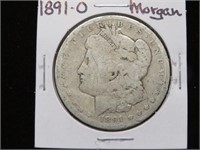 1891 O MORGAN SILVER DOLLAR 90%