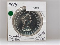 1978 Canada 50% Silver $1 Dollar