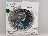 1978 Canada 50% Silver $1 Dollar