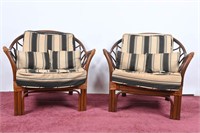 Vintage Rattan Chairs & Cushions