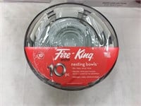 Fire King 10 pc. nesting bowls