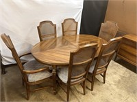 Stanley Dining Table w/ leaf and Chairs