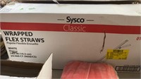 11 BOXES OF WRAPPED FLEX PLASTIC STRAWS