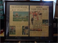 Framed Plain Dealer  Cleveland Indians 1994