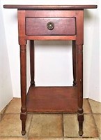 Antique Accent Table with Drawer