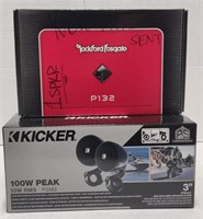 Kicker 100 W Peak 3" Mini Enclosed Speaker System