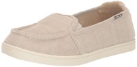 Roxy Women's Minnow Wide Slip-on Sneaker Shoe, Oat