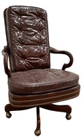 HANCOCK & MOORE Leather Chesterfield Office Chair