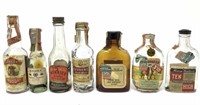 (7) 1939-39 Miniature Liquor Bottles