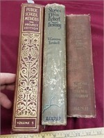 3 Antique Hardback Books