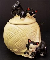 Kittens with Ball of Yarn Cookie Jar