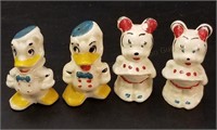 Disney Donald Duck & Minnie Mouse Salt & Peppers