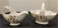 Limoges Cream and sugar set,  with belt replica