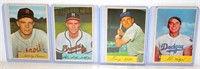 1954 Baseball Cards - Kuenn, Kell, Hodges &