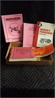 Vintage Massey Ferguson Operators manual parts