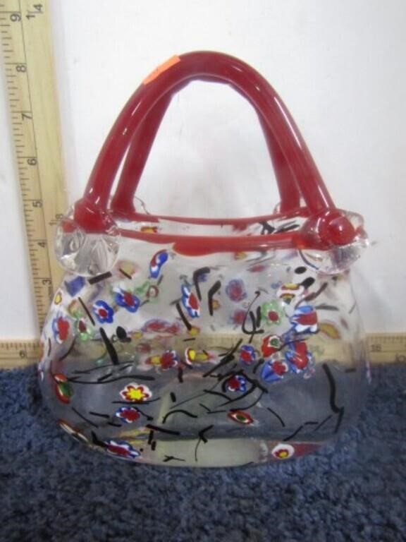 MILLEFIORI ART GLASS HAND BAG