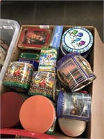 Assorted tins