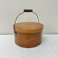 Wooden Pantry Box with Bale Handle