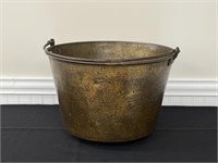 Large Brass Apple Butter Bucket