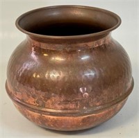 NICE SMALL HAMMERED COPPER PLANTER