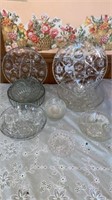 FINE GLASSWARE BOWLS AND PLATTERS