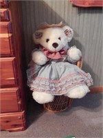 Country Teddy Bear On A Chair