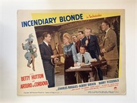 Incendiary Blonde original 1945 vintage lobby card