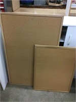 2 cork boards (18” x 24” and 22.5” x 35”)