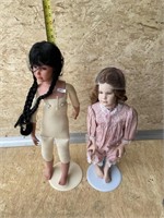 Porcelain dolls 31” Native American