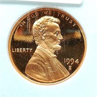 1994 S PENNY 1C PR70 CAM SGS