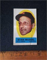 1963 Topps Stan Musial Sticker - Unpeeled