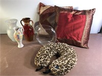 Housewares,Pillows, heated neck pillow, vases