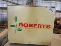 Vintage Wood Roberts Milk Box