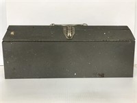 Metal gull-wing tool box w/ contents