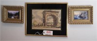 Lot #4645 - Framed print of French Arch monument