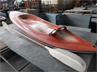 Pursuit Moulded Fibreglass Kayak with Paddle