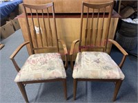 (2) 1950's Captain chairs