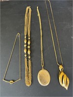 Gold toned necklaces