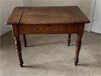 Antique English Mahogany Desk Circa 1870's