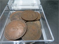 TIN OF OLD CANADIAN PENNIES