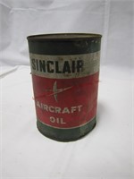 Vintage 1 qt Sinclair aircraft oil