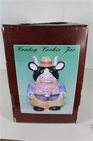 Vintage Cowboy Cookie Jar in Box